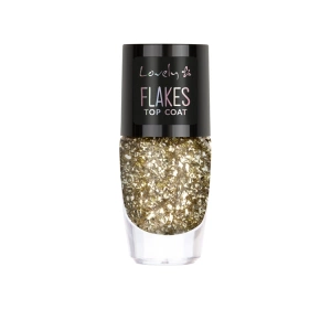 Lovely Flakes Top Coat top na lakier do paznokci imitujący foliowe płatki 2 8 ml