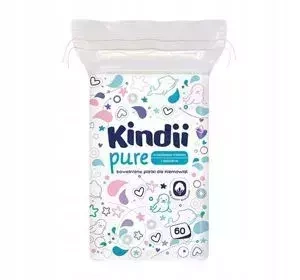 Cleanic Kindii Pure bawełniane płatki dla niemowląt 60 sztuk
