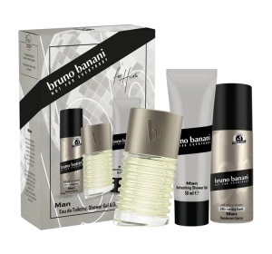 Bruno Banani Man woda toaletowa spray 50 ml + żel pod prysznic 50 ml + dezodorant spray 50 ml