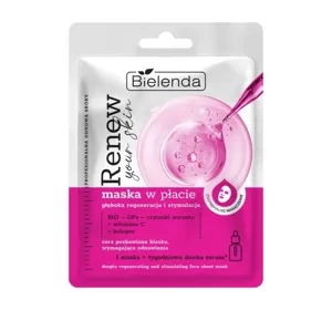 Bielenda Renew Your Skin maska w płacie głęboka regeneracja