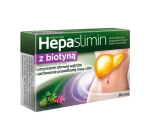 Aflofarm Hepaslimin z biotyną suplement diety 30 tabletek
