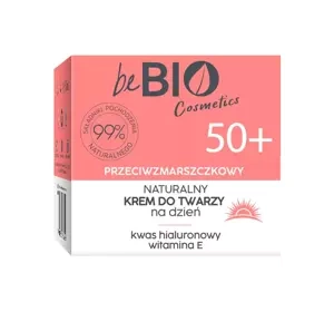 Bebio naturalny przeciwzmarszczkowy krem do twarzy na dzień 50+ 50 ml