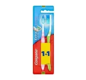 Colgate Extra Clean szczoteczka do zębów Medium 2 sztuki