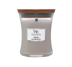Woodwick Medium Jar Candle świeca zapachowa Fireside 275 g