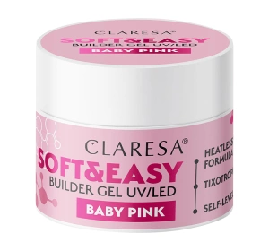 Claresa Soft & Easy żel budujący Baby Pink 90 g