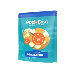 Clavier Medisterill nakładki ścierne do pedicure 240/20 mm Żółte 50 sztuk