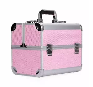 KUFEREK KOSMETYCZNY NA KOSMETYKI I AKCESORIA RÓŻOWY ROZMIAR S