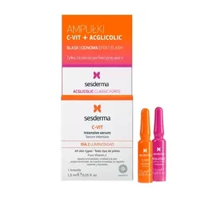 Sesderma C-Vit + Acglicolic Classic Forte ampułki do twarzy 2 x 1,5 ml