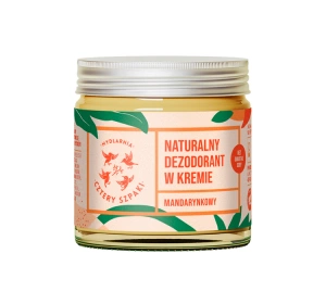 Mydlarnia Cztery Szpaki naturalny dezodorant w kremie bez dodatku sody Mandarynkowy 60 ml