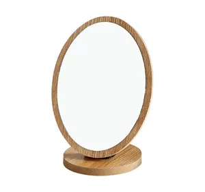 eCarla owalne drewniane lusterko kosmetyczne L6BR