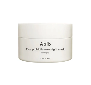 Abib Rice Probiotics Overnight Mask Barrier Jelly maska na noc z probiotykami ryżowymi 80 ml