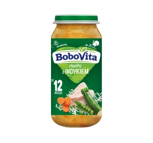 BoboVita obiadek w słoiczku po 12 miesiącu Risotto z Indykiem 250 g