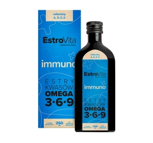 EstroVita Immuno Omega 3-6-9 suplement diety z naturalnym aromatem cytrynowym 250 ml