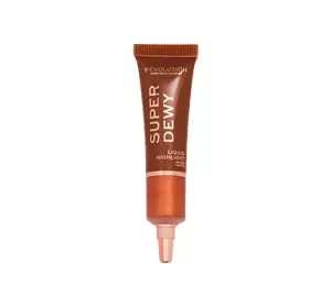 Makeup Revolution Superdewy liquid highlighter płynny rozświetlacz do twarzy Bronze Truffle 15ml