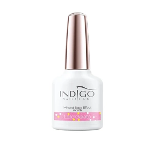 Indigo Mineral Base Effect lakier hybrydowy 2w1 mineralna baza z efektem Lato Gelato 7 ml