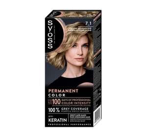 Syoss Permanent Color trwała farba do włosów 7_1 Naturalny Średni Blond
