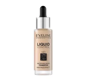 Eveline Cosmetics Liquid Control HD podkład do twarzy 015 Light Vanilla 32 ml
