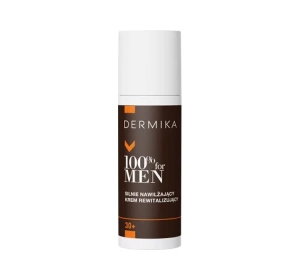 Dermika 100% For Men silnie nawilżający krem rewitalizujący na dzień i na noc 30+ 50 ml