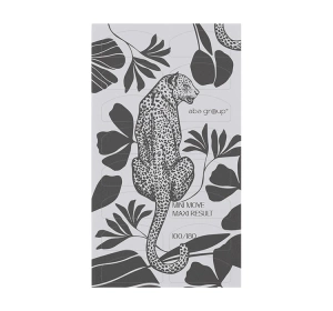 Aba Group Pop-off buffer blok jednorazowych polerek do paznokci półksiężyc 100/180 Lampart 16 sztuk