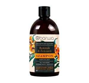Barwa Naturalna Receptury Natury nawilżający szampon do włosów normalnych i suchych 380 ml