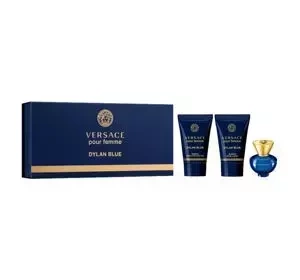 Versace Dylan Blue Pour Femme woda perfumowana spray 5 ml + balsam do ciała 25 ml + żel pod prysznic 25 ml