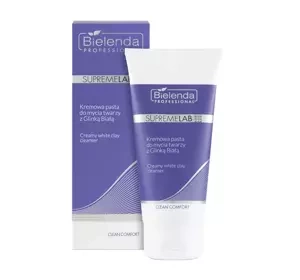 Bielenda Professional Supremelab Clean Comfort kremowa pasta do mycia twarzy z glinką białą 150 g