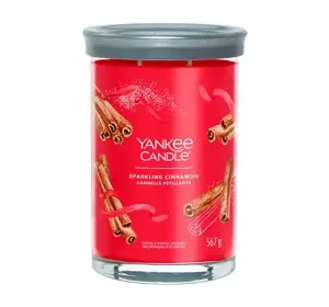 Yankee Candle Signature Tumbler duża świeca zapachowa Sparkling Cinnamon 567 g