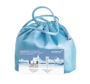 Sesderma Hidraderm Hyal zestaw prezentowy w kosmetyczce krem pod oczy 15 ml + krem do twarzy 50 ml