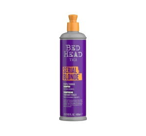 TIGI Bed Head Serial Blonde profesjonalny fioletowy szampon tonujący do włosów blond 400 ml