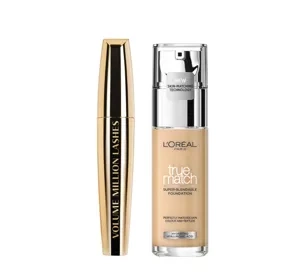 LOREAL PODKŁAD TRUE MATCH + TUSZ VOLUME MILLION LASHES