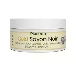 Nacomi mydło 100% naturalne czarne Savon Noir Gold 125 g