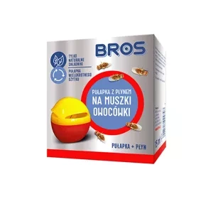 Bros pułapka z płynem na muszki owocówki 15 ml