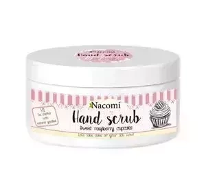 Nacomi Hand Scrub peeling cukrowy do rąk Malinowa Babeczka 125 g