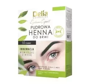 Delia Cosmetics pudrowa henna do brwi 1.0 Czarny