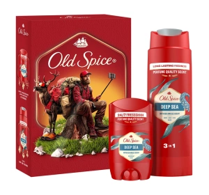 Old Spice Deep Sea zestaw prezentowy żel pod prysznic 3w1 250 ml + dezodorant w sztyfcie 50 ml