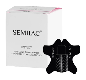 Semilac Shaper Wide Nail Forms szablony do przedłużania paznokci 100 szt
