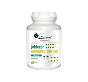Aliness suplement diety Jabłczan Magnezu 140 mg z B6 100 kapsułek