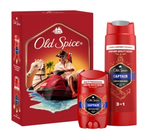 Old Spice Captain zestaw prezentowy żel pod prysznic 3w1 250 ml + dezodorant w sztyfcie 50 ml