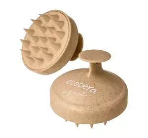 Ecocera szczotka masażer do skóry głowy Beżowa