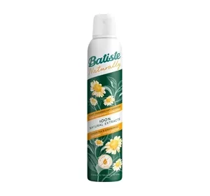 Batiste Naturally suchy szampon do włosów z zieloną herbatą i rumiankiem 200 ml