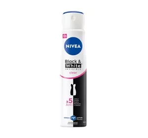 NIVEA Black&White Invisible Clear antyperspirant w sprayu dla  kobiet 250ml