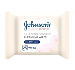 Johnson's Make-up Be Gone 5w1 Extra-Sensitive chusteczki do demakijażu twarzy 25 sztuk