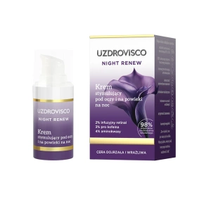 Uzdrovisco Night Renew krem stymulujący pod oczy i na powieki na noc 15 ml