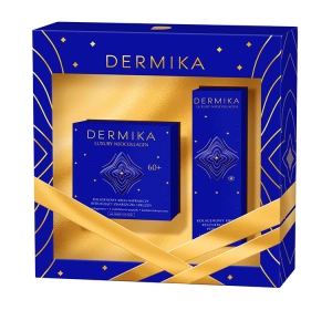 Dermika Luxury Neocollagen zestaw prezentowy krem na dzień i na noc 60+ 50 ml + krem pod oczy 15 ml