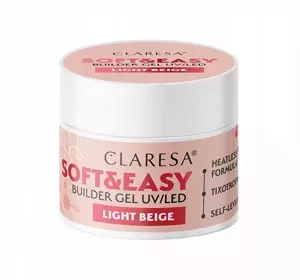 Claresa Soft & Easy żel budujący Light Beige 45 g
