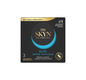 Skyn Elite Ekstra Nawilżane nielateksowe prezerwatywy 3 sztuki
