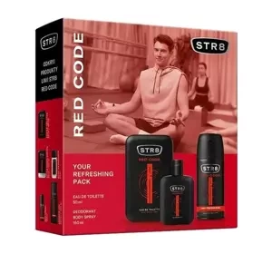 STR8 Red Code woda toaletowa 50 ml + dezodorant spray 150 ml