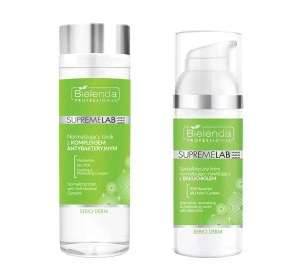 Bielenda Professional Supremelab Sebio Derm zestaw tonik 200 ml + krem 50 ml