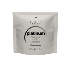 Lisap Milano Light Scale Platinum rozjaśniacz do włosów w proszku szary 500 g