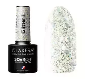 Claresa hybrydowy lakier do paznokci Glitter 1 5 g